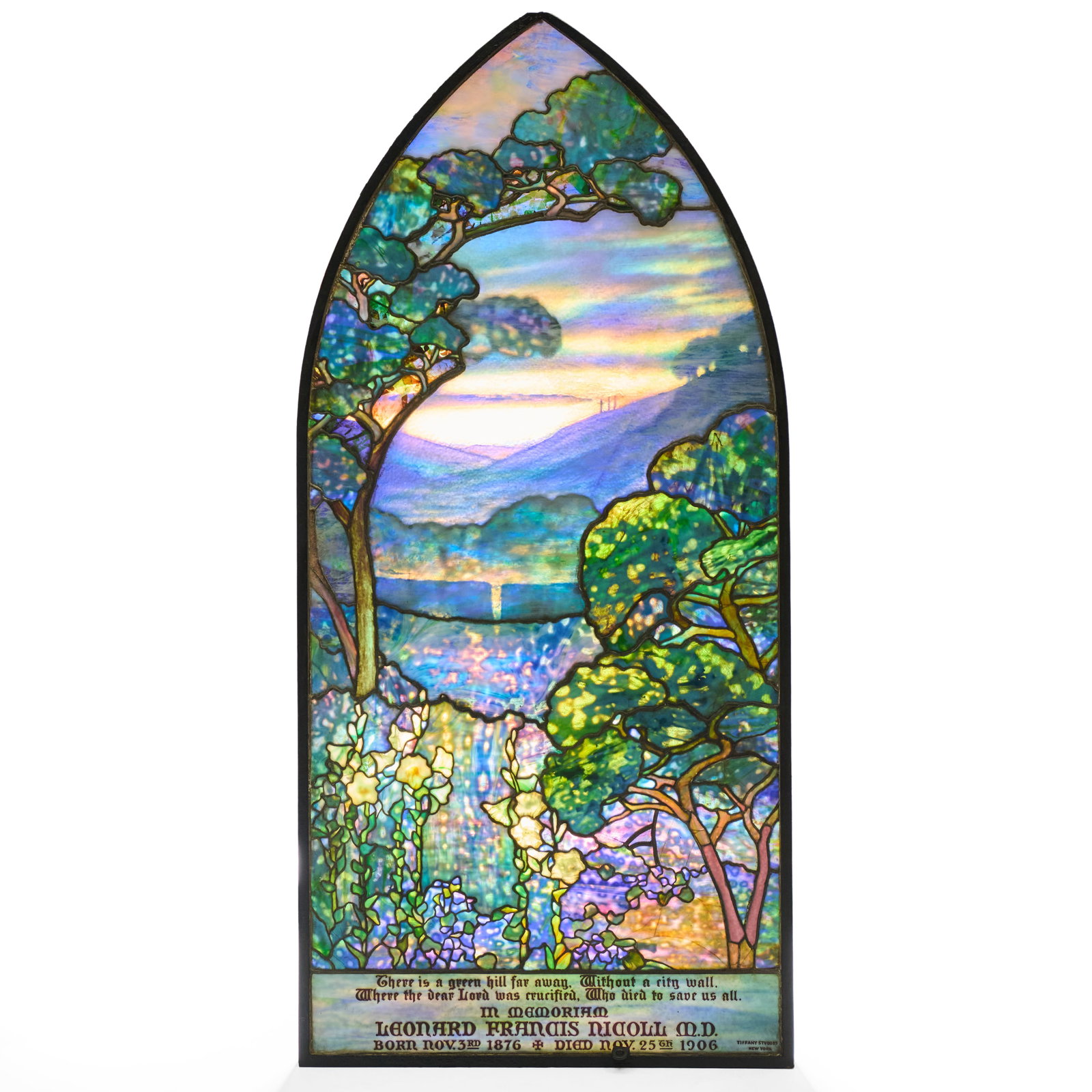 Tiffany Studios: The Nicoll Family Memorial 'Calvary' Leaded and Plated Glass Window for St. Thomas' - 2