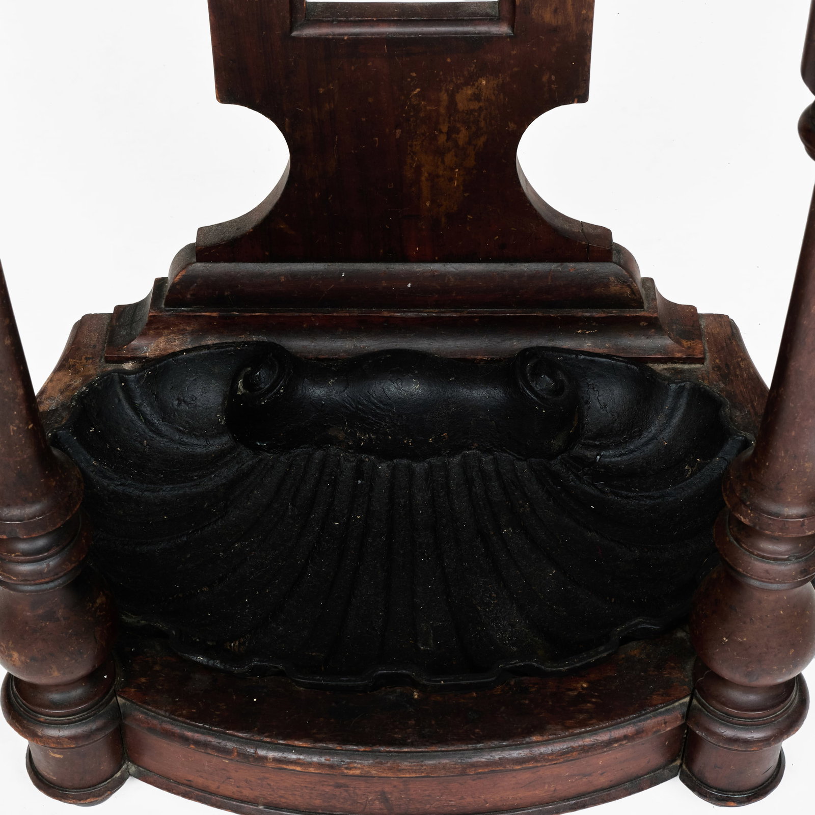 Gothic Revival Walnut Hall Tree - 9