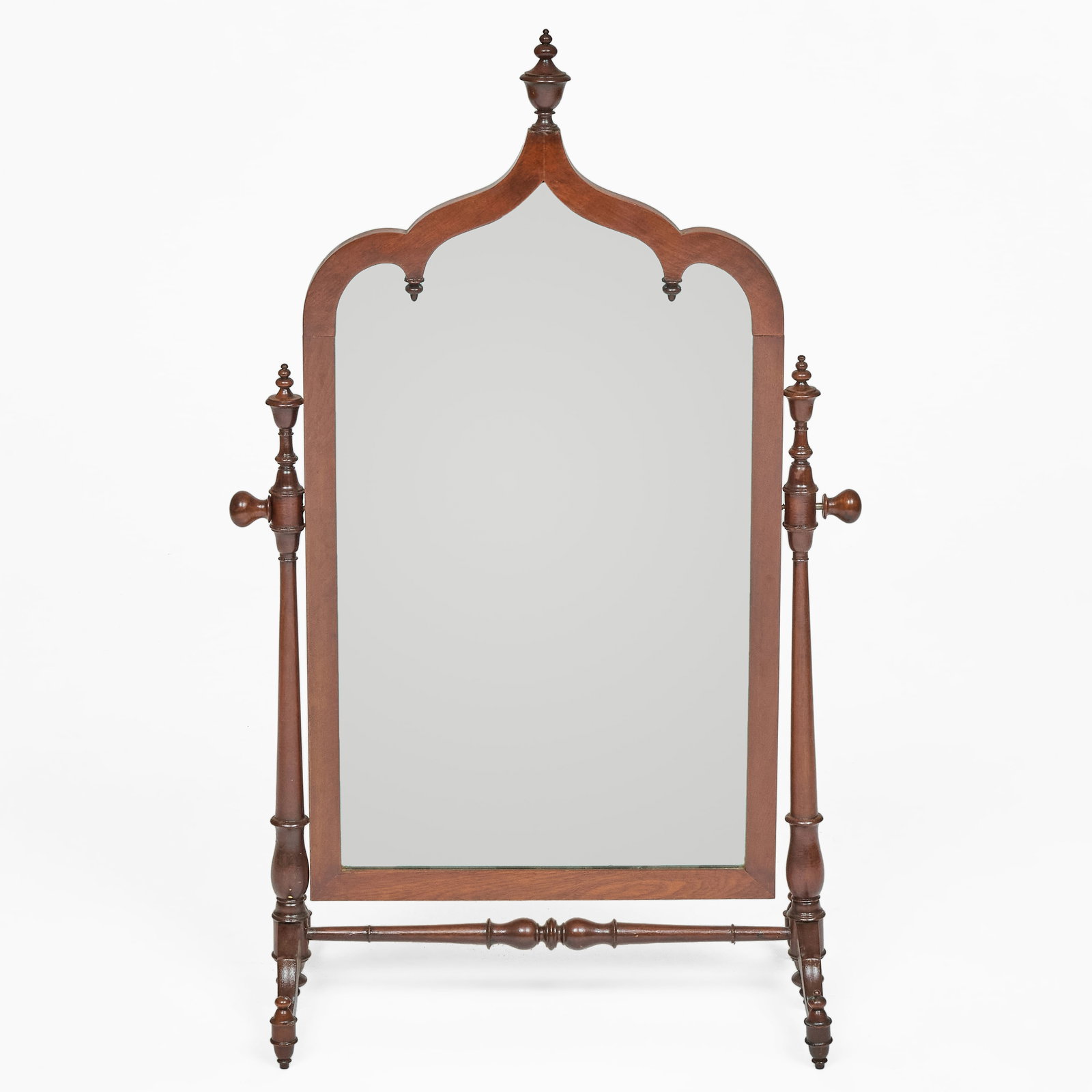 Gothic Revival Walnut Dressing Mirror, Attributed to Alexander Roux (1 of 3)