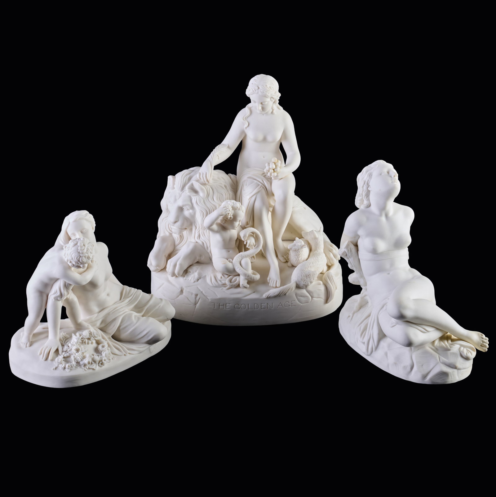 Three English Parian Figure Groups (1 of 15)