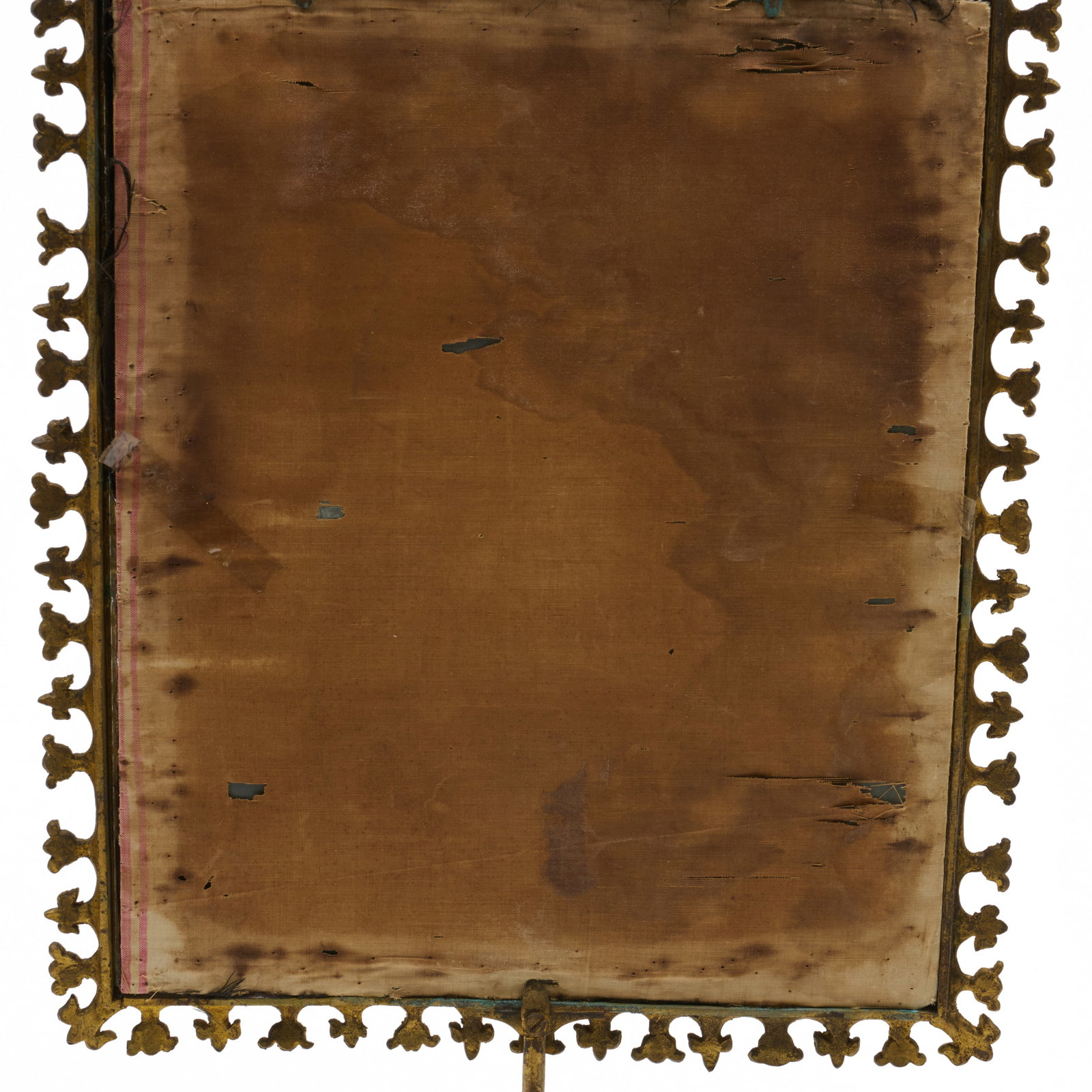 Gothic Gilded Brass Tablescreen - 4