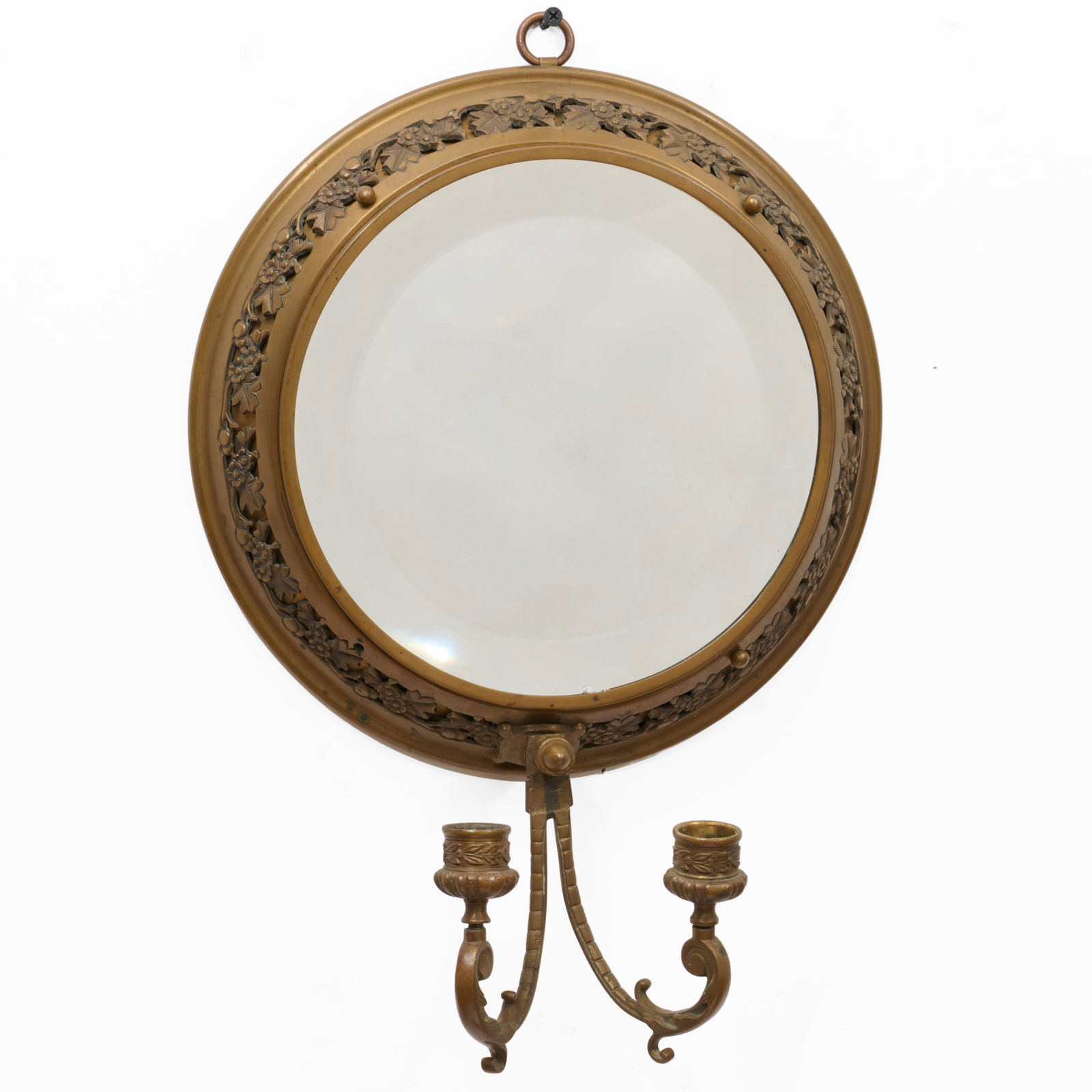 Two Aesthetic Movement Brass Girandole Mirrors (1 of 12)