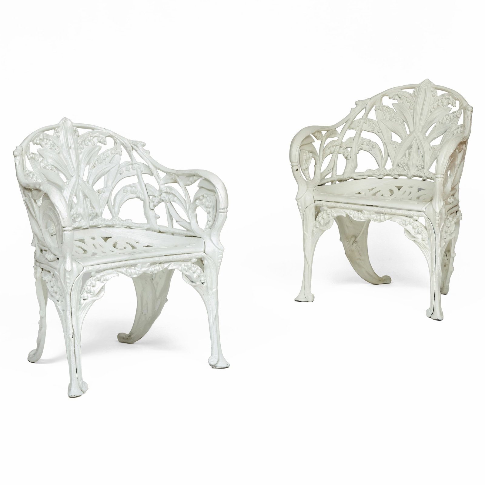 Two 'Lily of the Valley' Garden Armchairs (1 of 9)