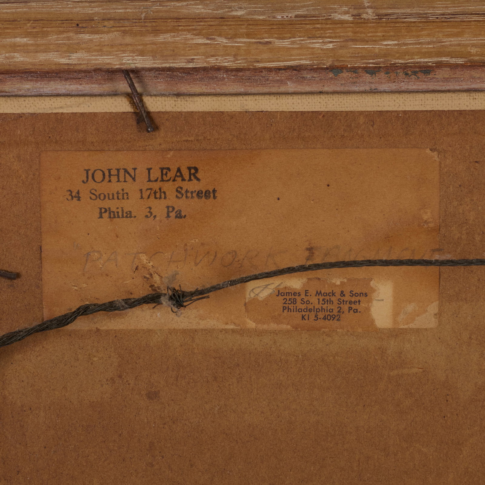 John Lear (1910-2008): Patchwork Fragment - 5