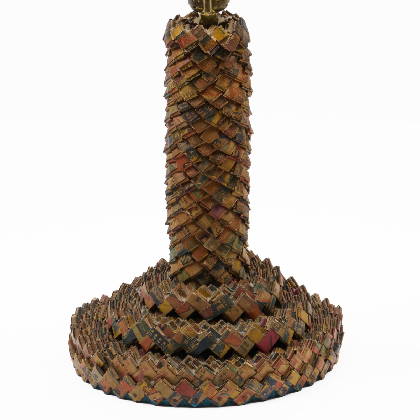 Folk 'Prison' Art Cigarette Wrapper Table Lamp - 2