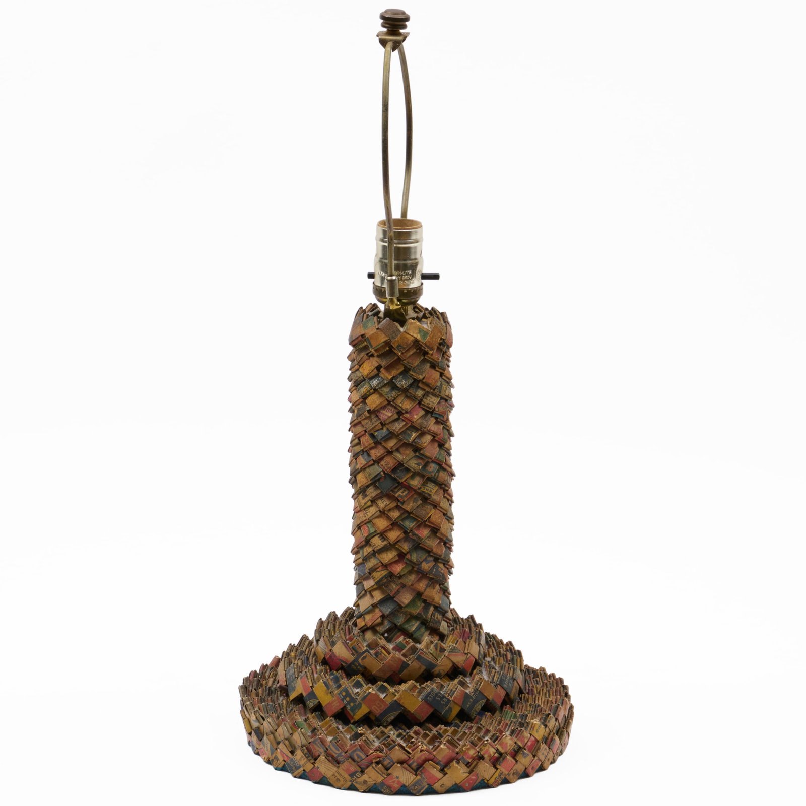 Folk 'Prison' Art Cigarette Wrapper Table Lamp - 4