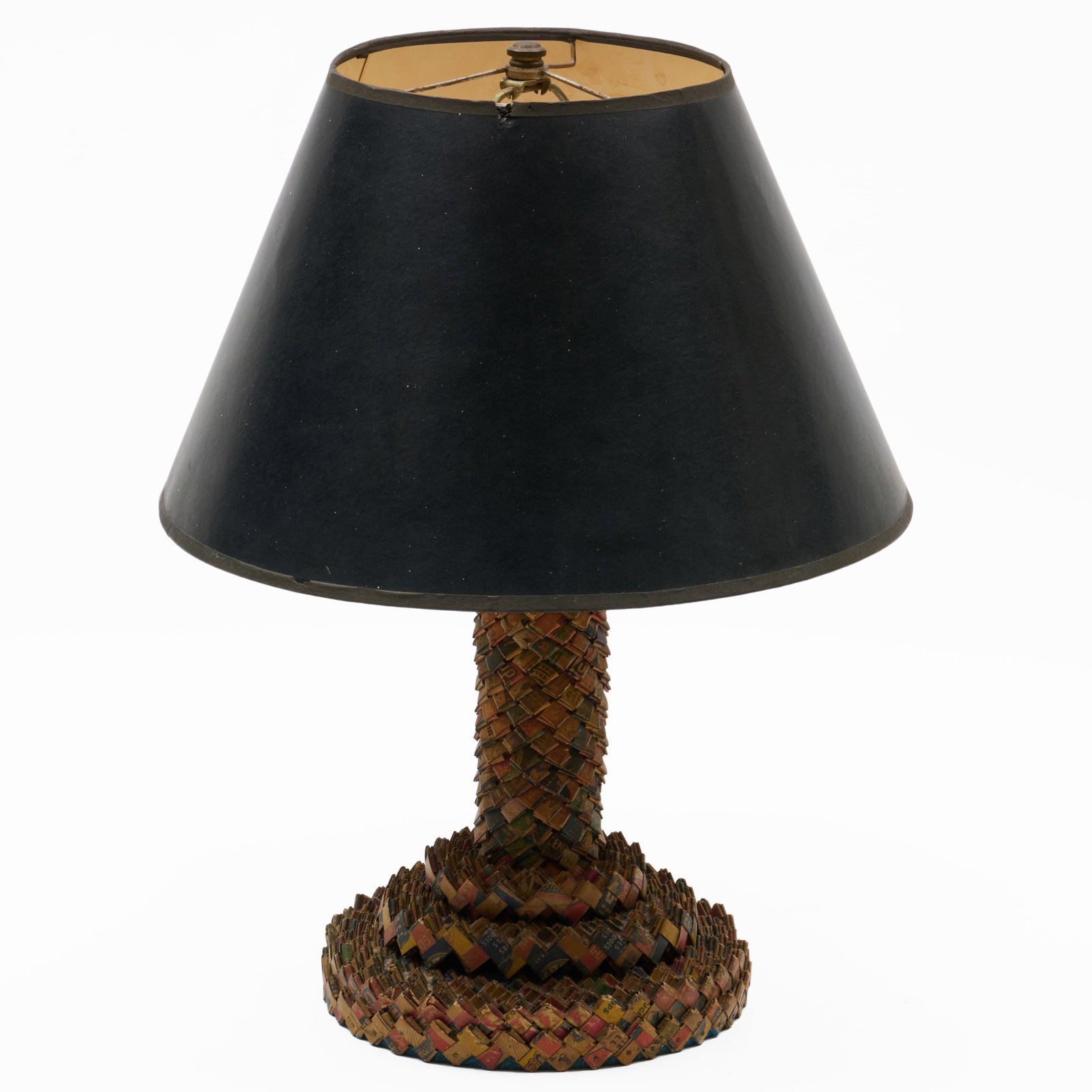 Folk 'Prison' Art Cigarette Wrapper Table Lamp - 6