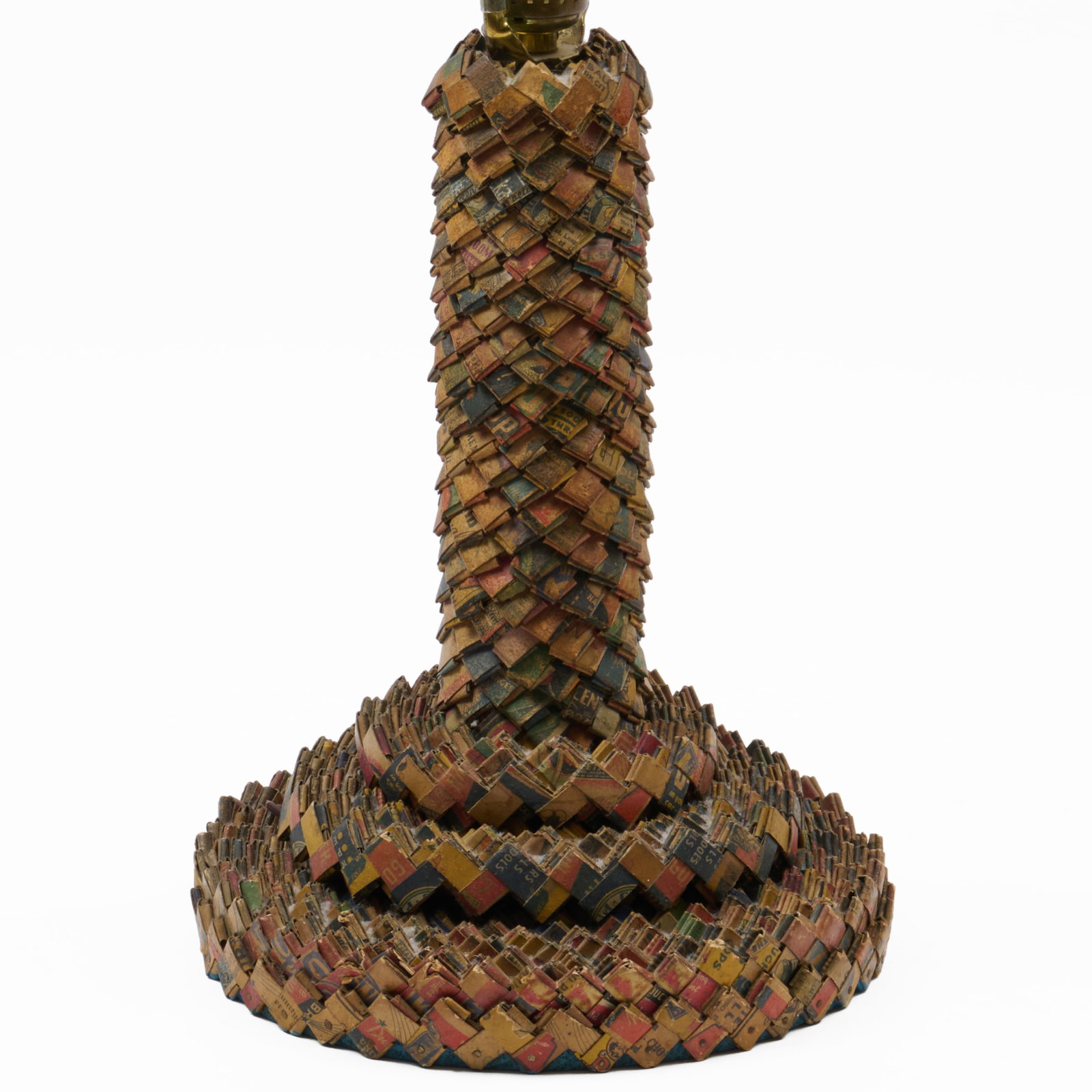 Folk 'Prison' Art Cigarette Wrapper Table Lamp - 7
