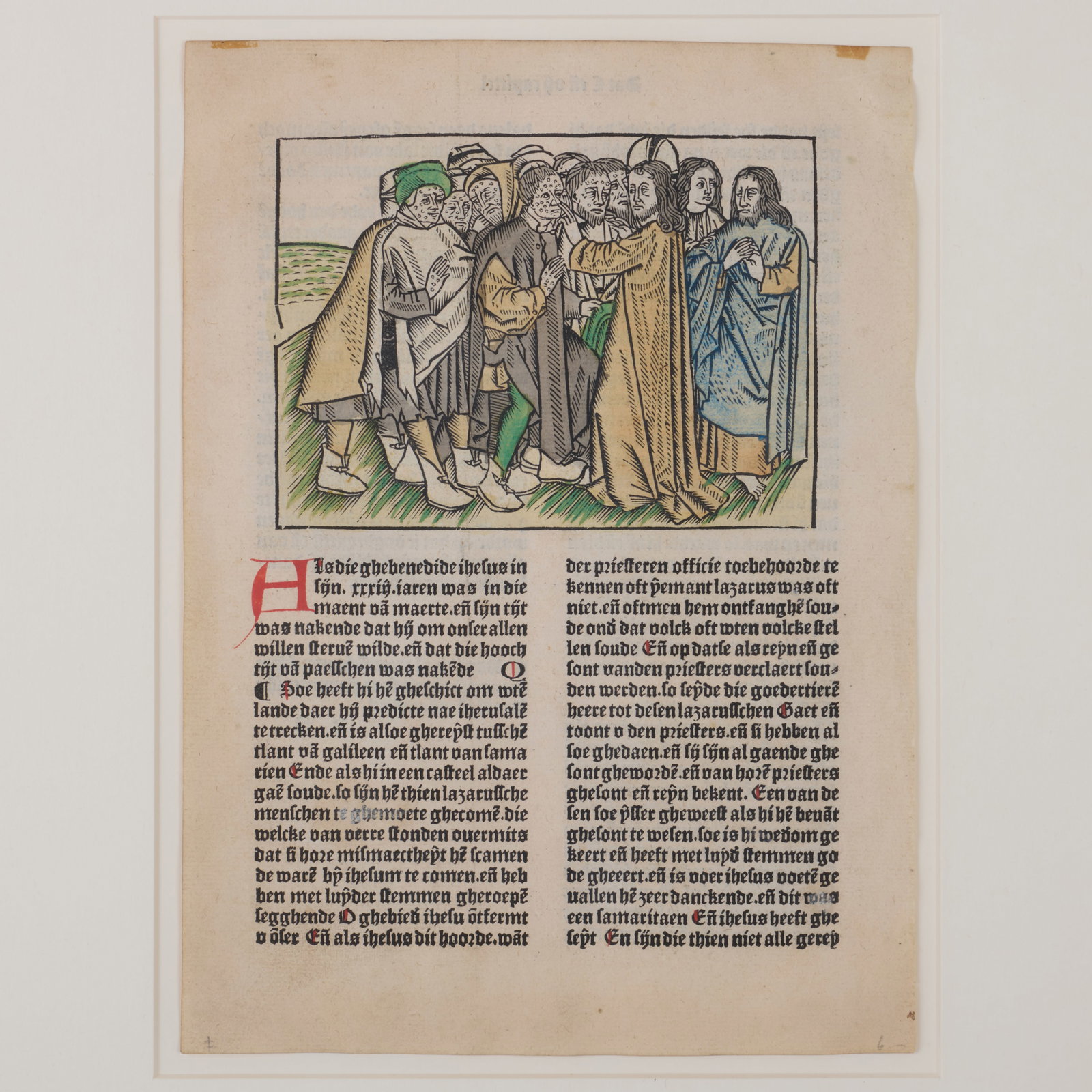 Two German Colored Woodcuts - 2