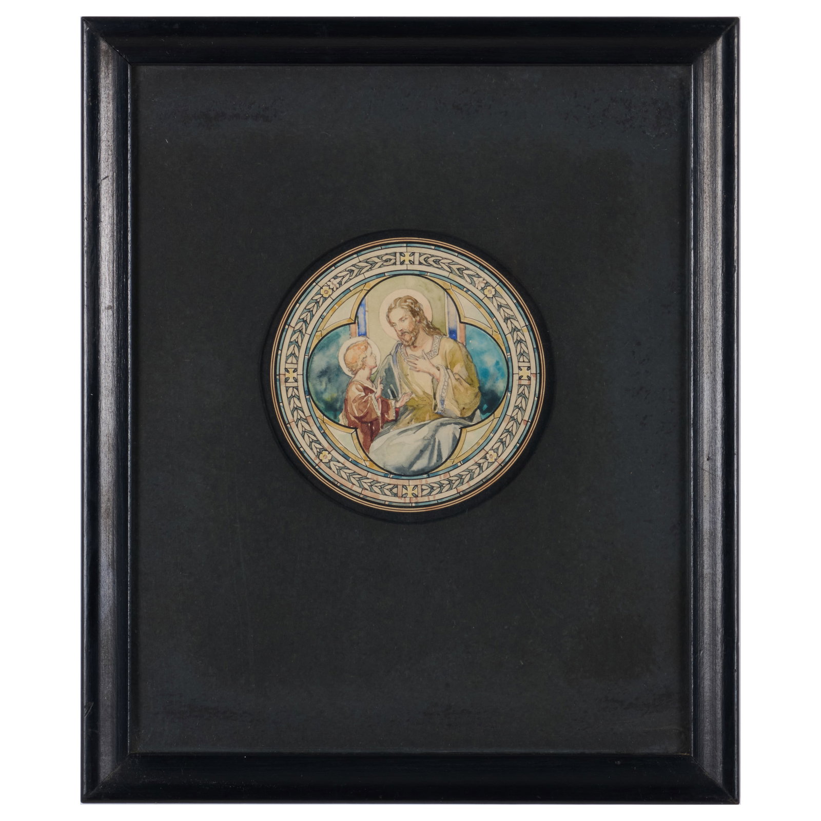 Two Circular Studies for Circular Ecclesiastical Stained Glass Windows (1 of 4)