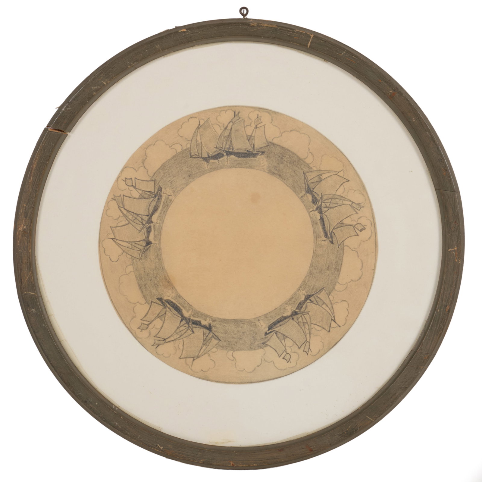 Group of Four Dedham Pottery Designs: Group of Four Dedham Pottery Designs Pencil on paper, with label on reverse signed 'Francis Schaeffer Waxman, 1909'.11 3/8 in. (frame). The Collection of Roger S. Wieck and Jean-Francois Vilain: Sold 