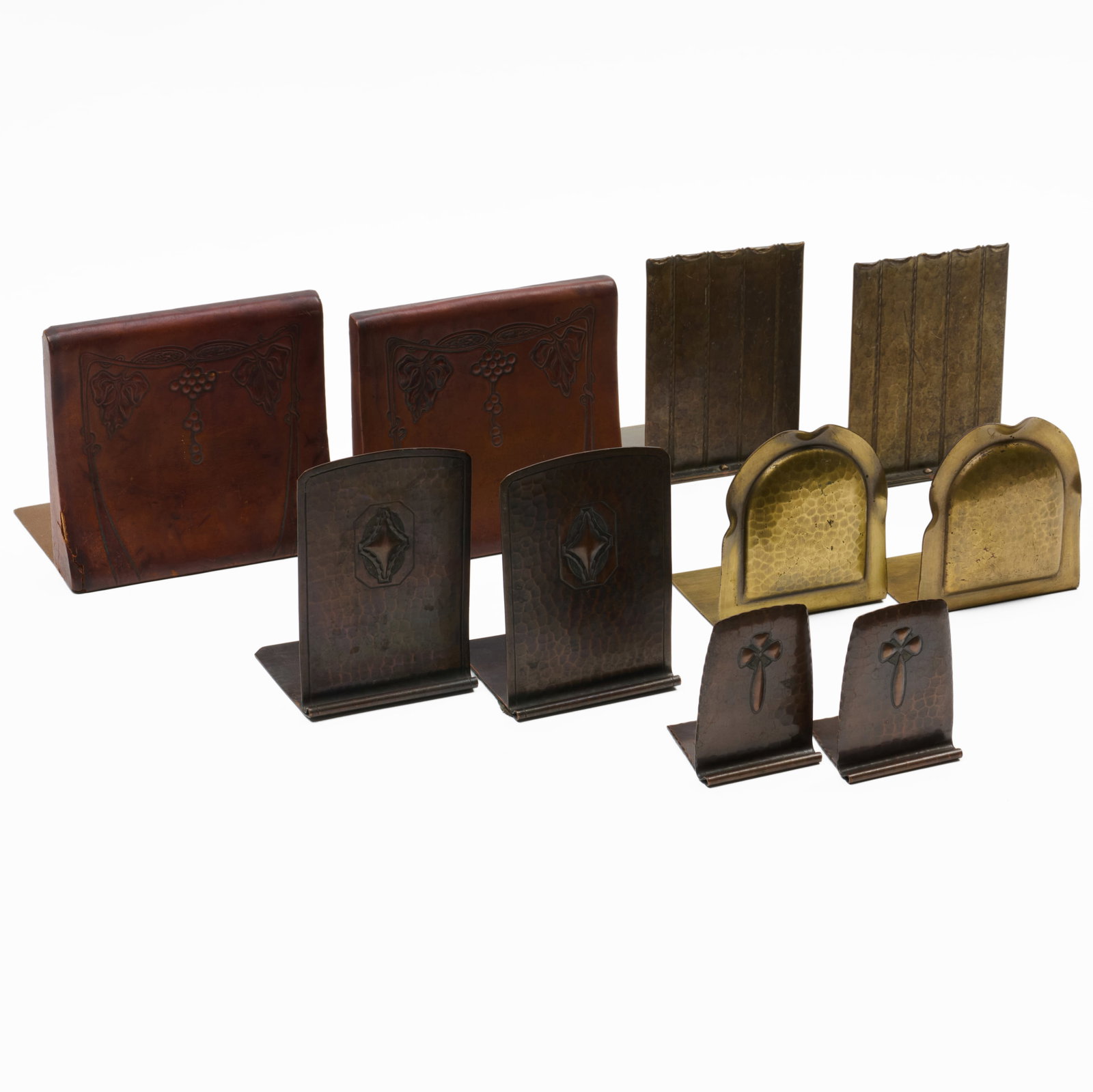 Two Pairs of Roycroft Copper Bookends (1 of 13)
