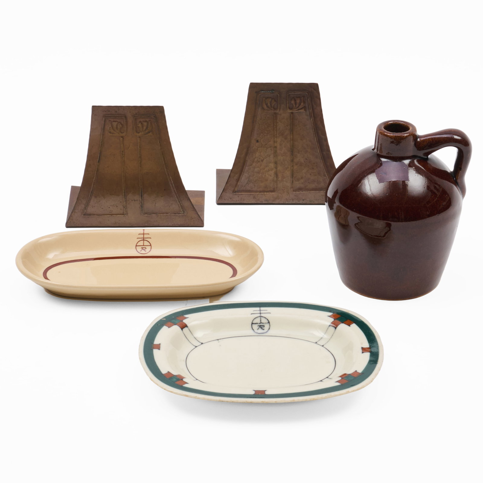 Group of Roycroft Copper and Ceramic Articles (1 of 17)