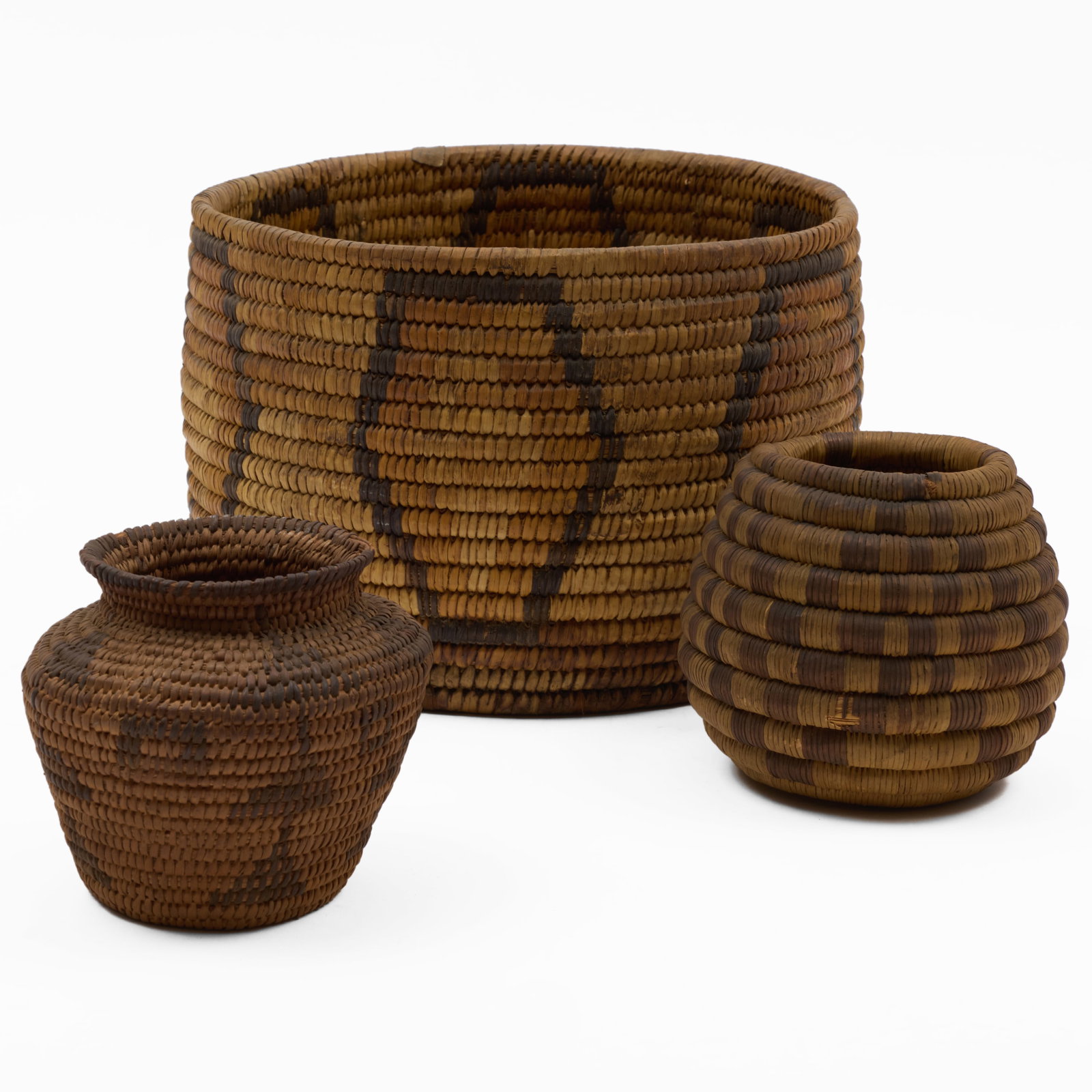 Group of Three Native American Baskets and Vessels (1 of 14)