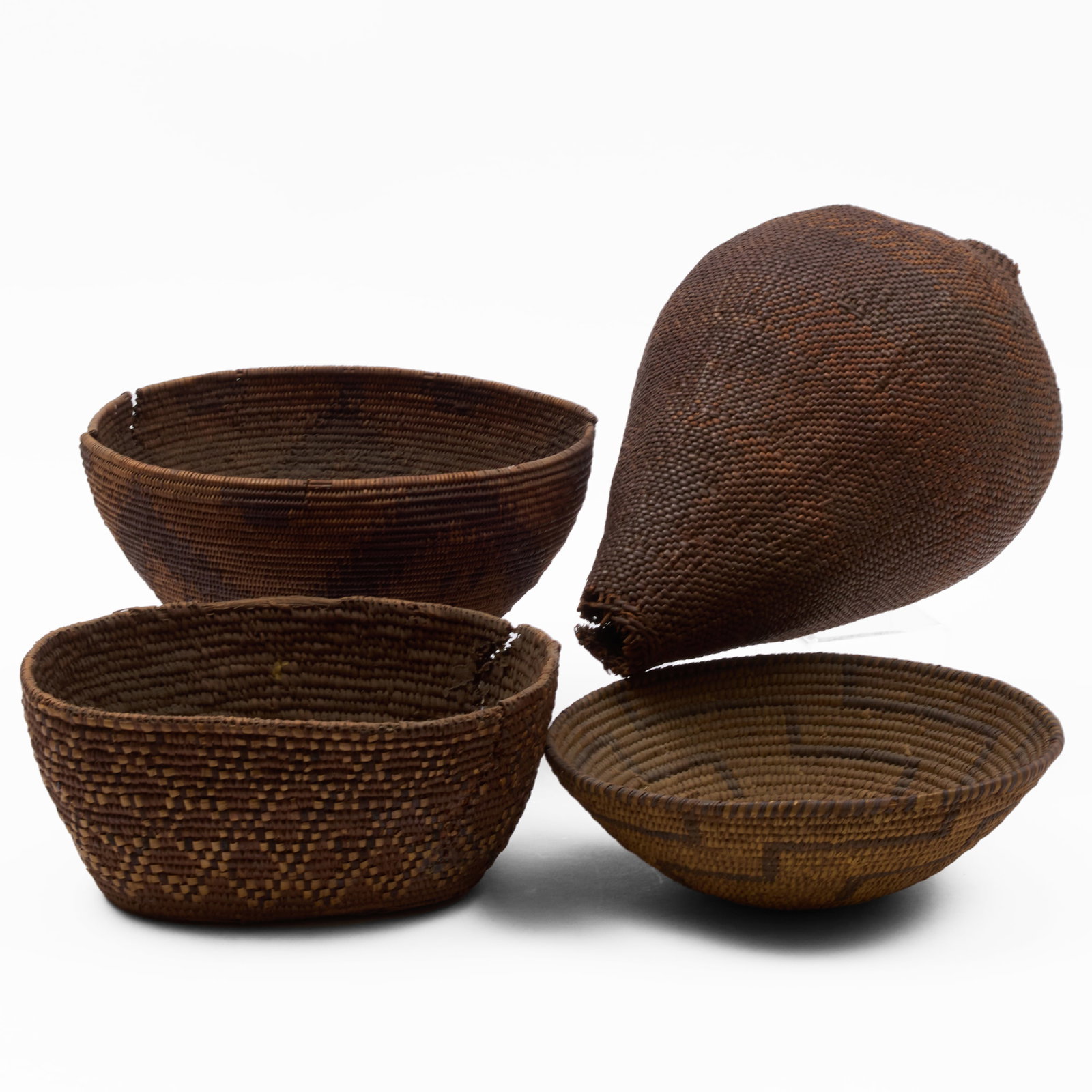 Group of Four Native American Baskets (1 of 16)