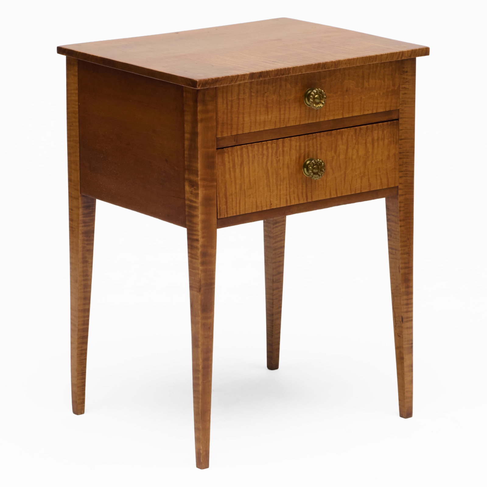 Federal Tiger Maple Side Table (1 of 9)
