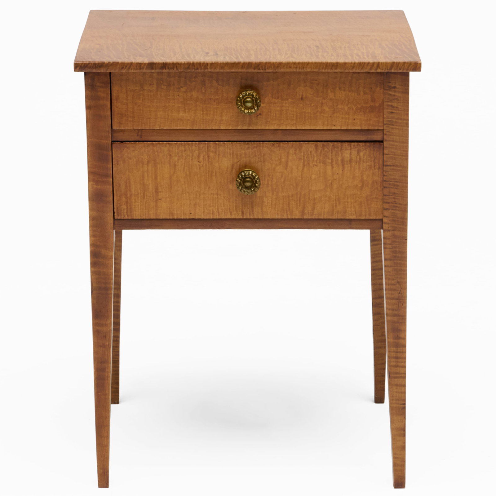 Federal Tiger Maple Side Table - 2