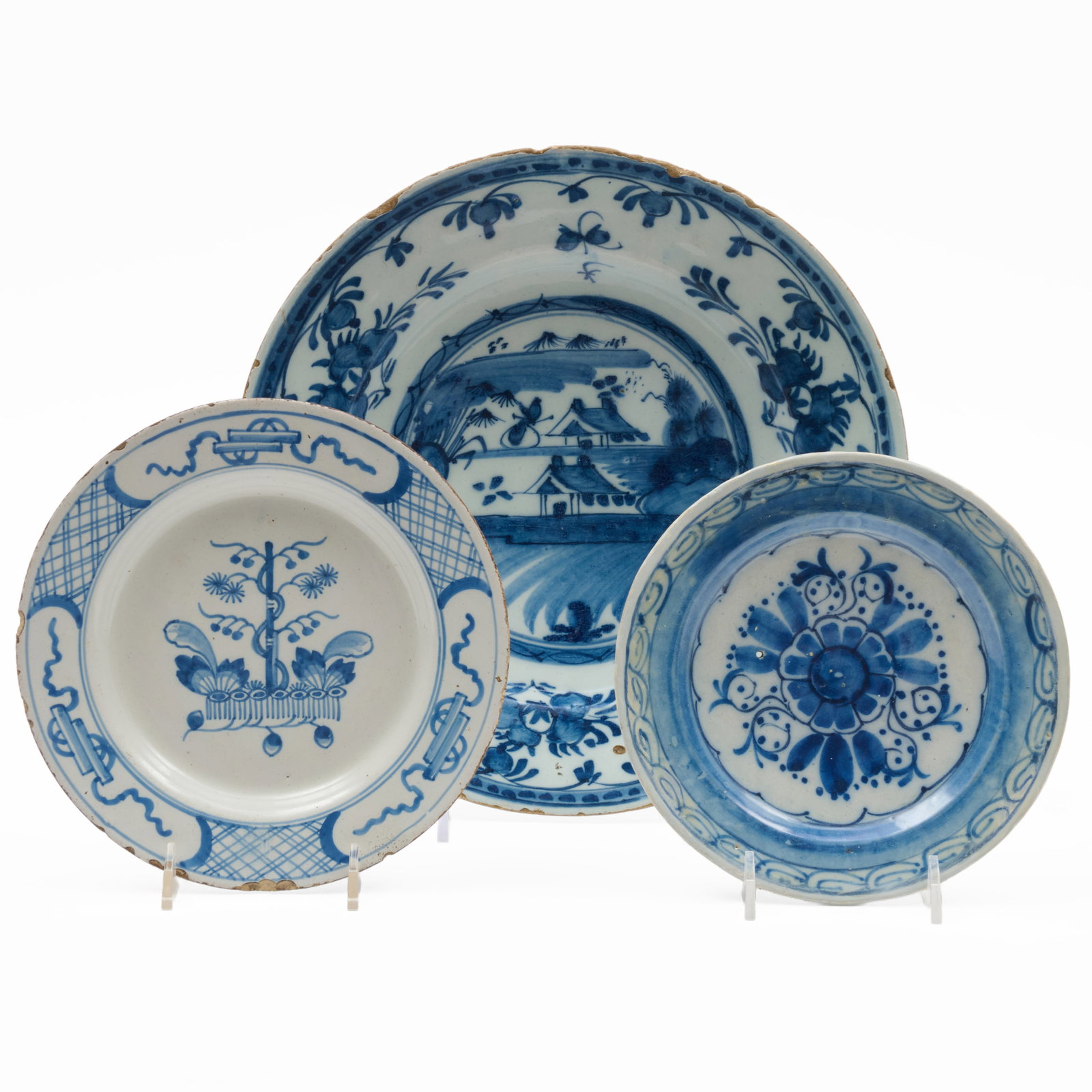 Three Delft Blue and White Dishes (1 of 10)