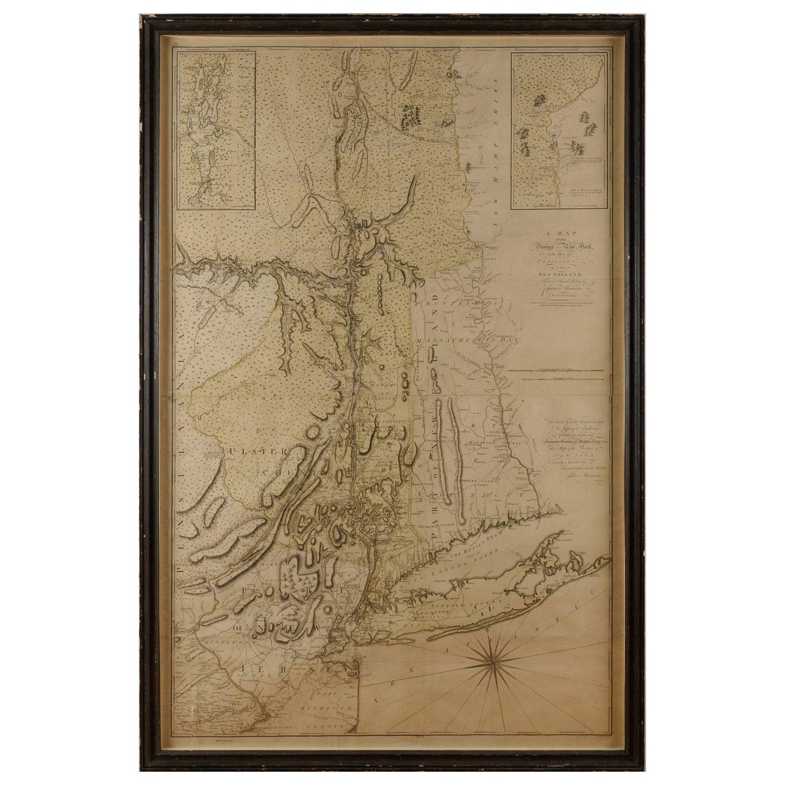 A Map of the Province of New York with Part of Pensilvania, and New England (1 of 8)