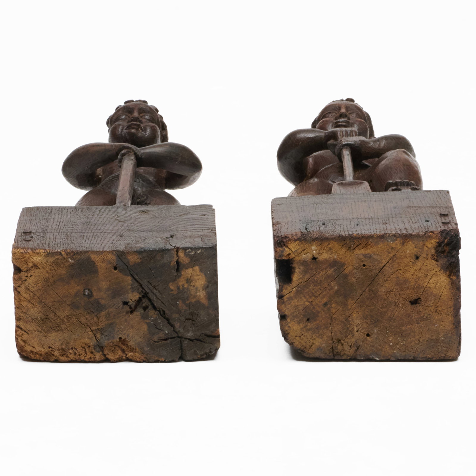 Two English Oak Figural Elements - 10