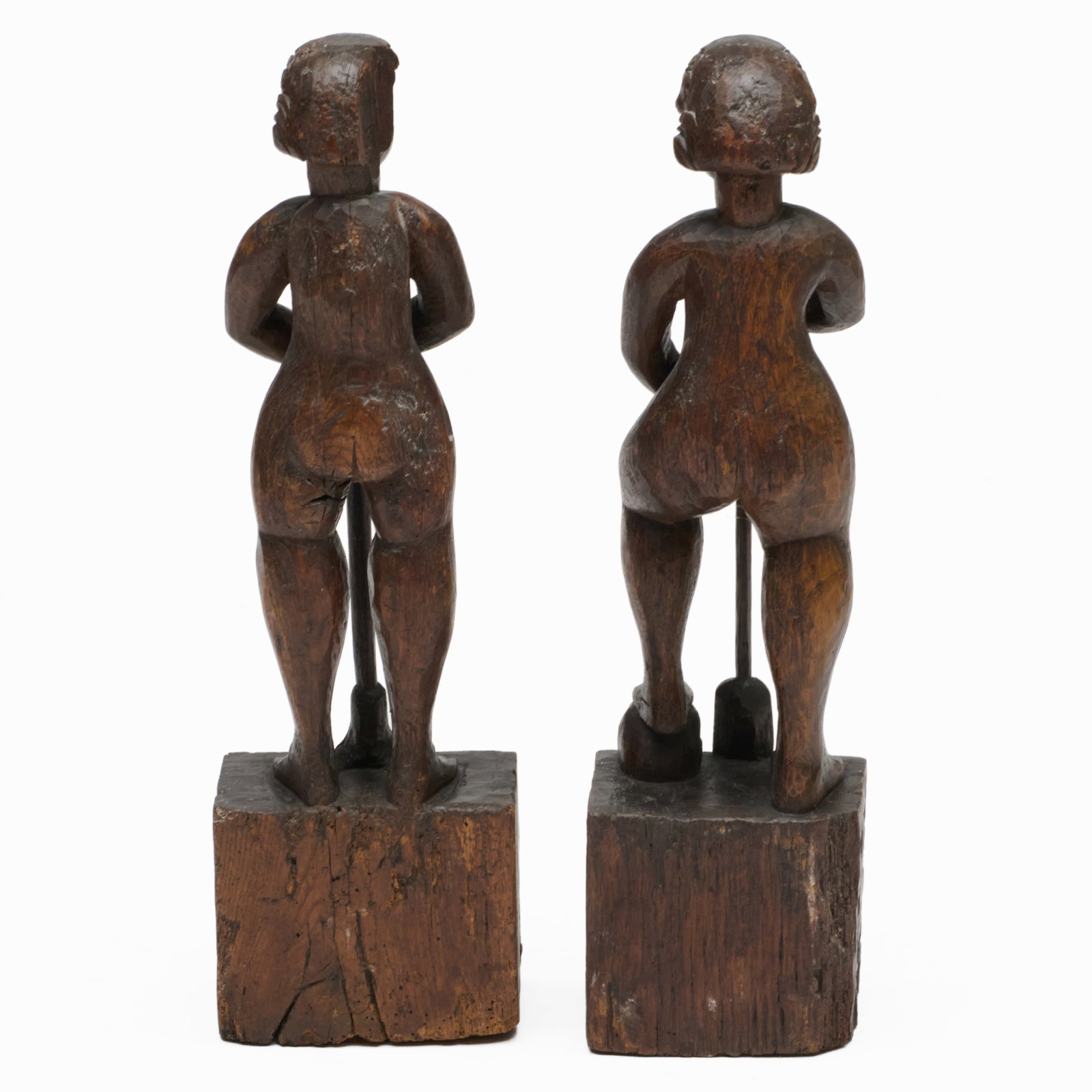 Two English Oak Figural Elements - 4