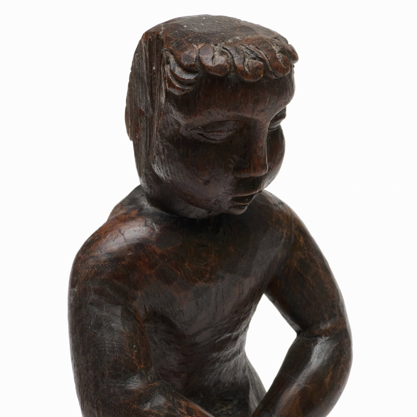 Two English Oak Figural Elements - 7