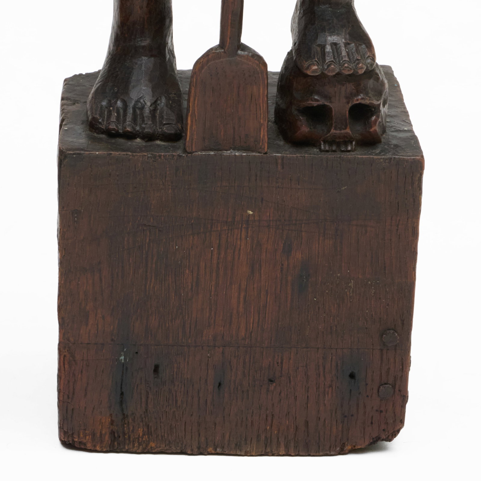 Two English Oak Figural Elements - 8