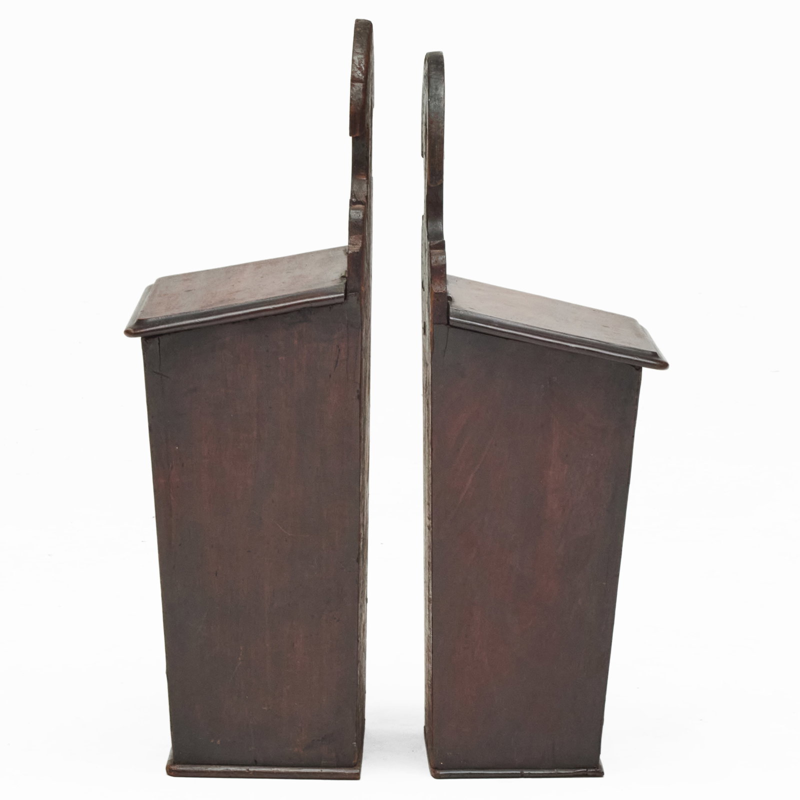 Two Mahogany Wall Hanging Boxes - 3