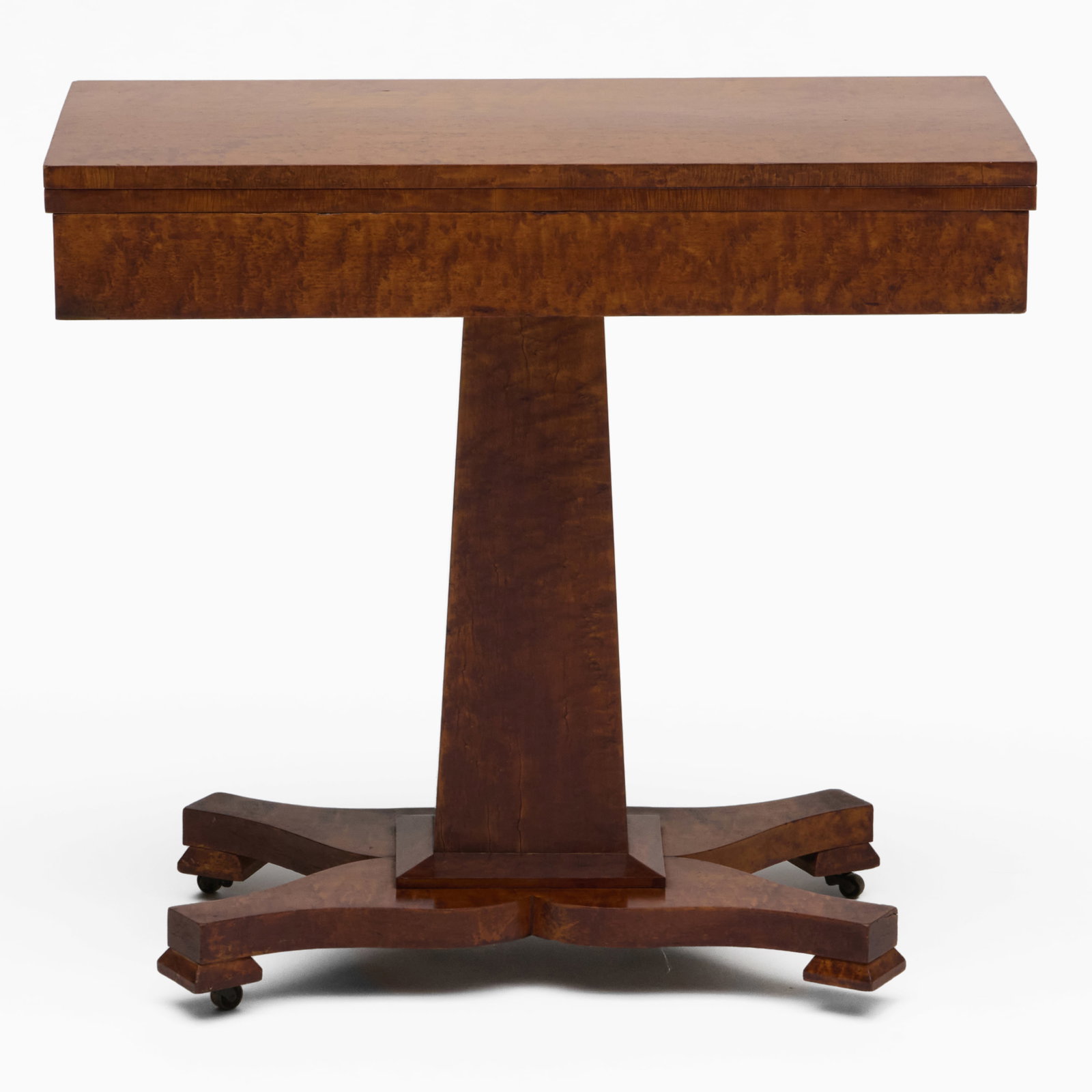 Classical Burl Maple Games Table - 2