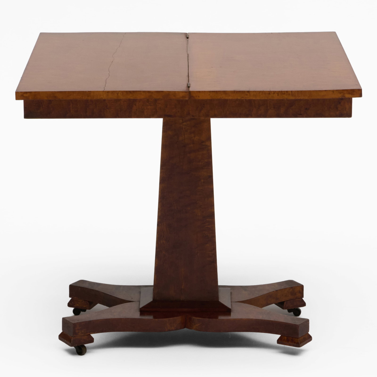 Classical Burl Maple Games Table - 4