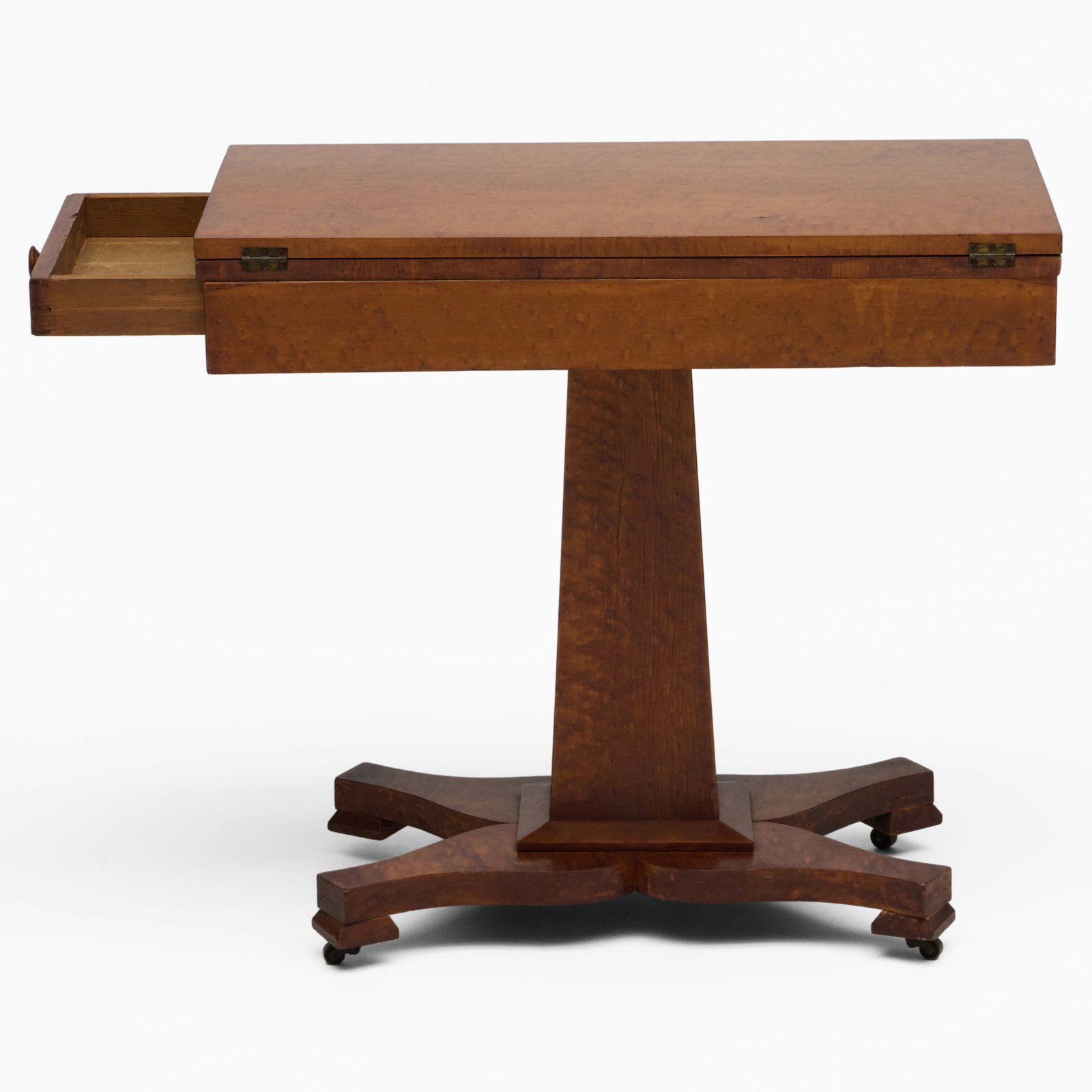 Classical Burl Maple Games Table - 6