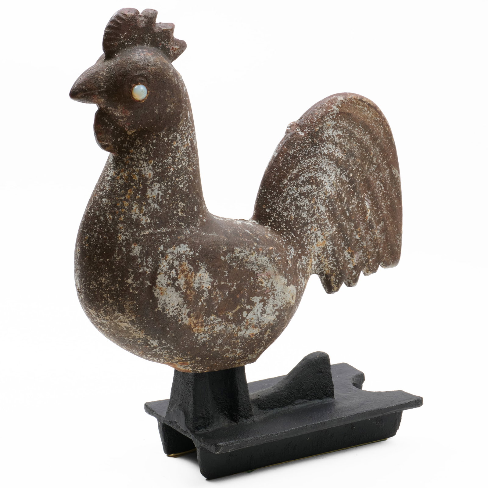 Cast Iron Elgin 'Mogul' Windwill Weight in the Form of a Rooster (1 of 8)