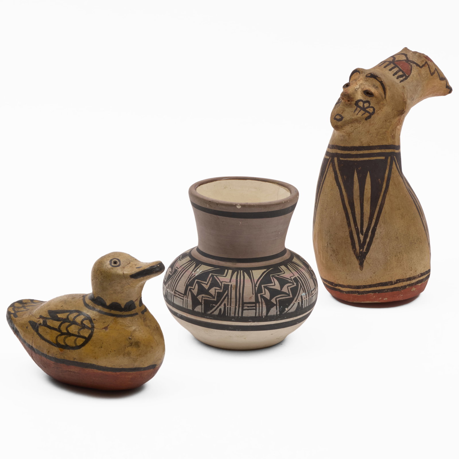 Group of Three Native American Pottery Wares (1 of 19)