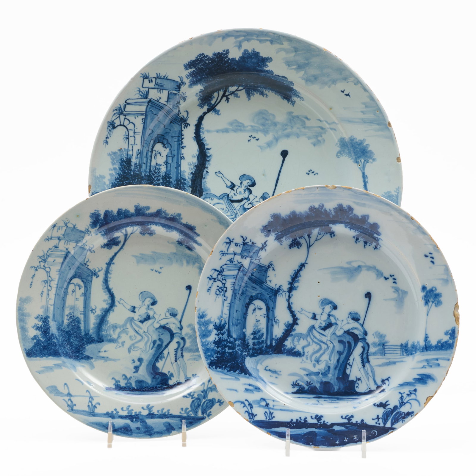 Set of Three English Delft Dishes (1 of 9)