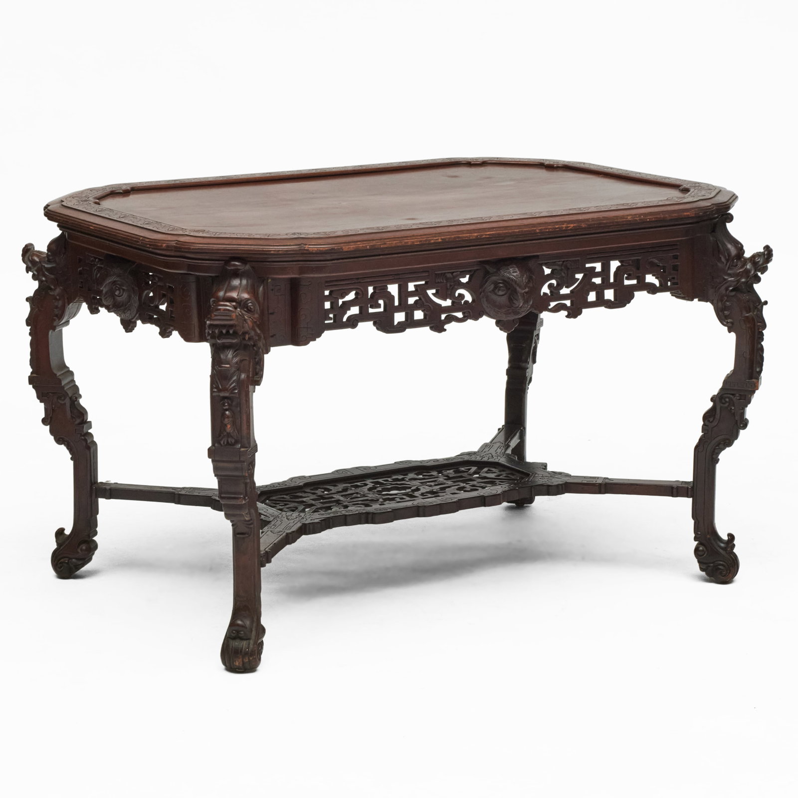 Kimbel & Cabus Carved Mahogany Center Table (1 of 8)