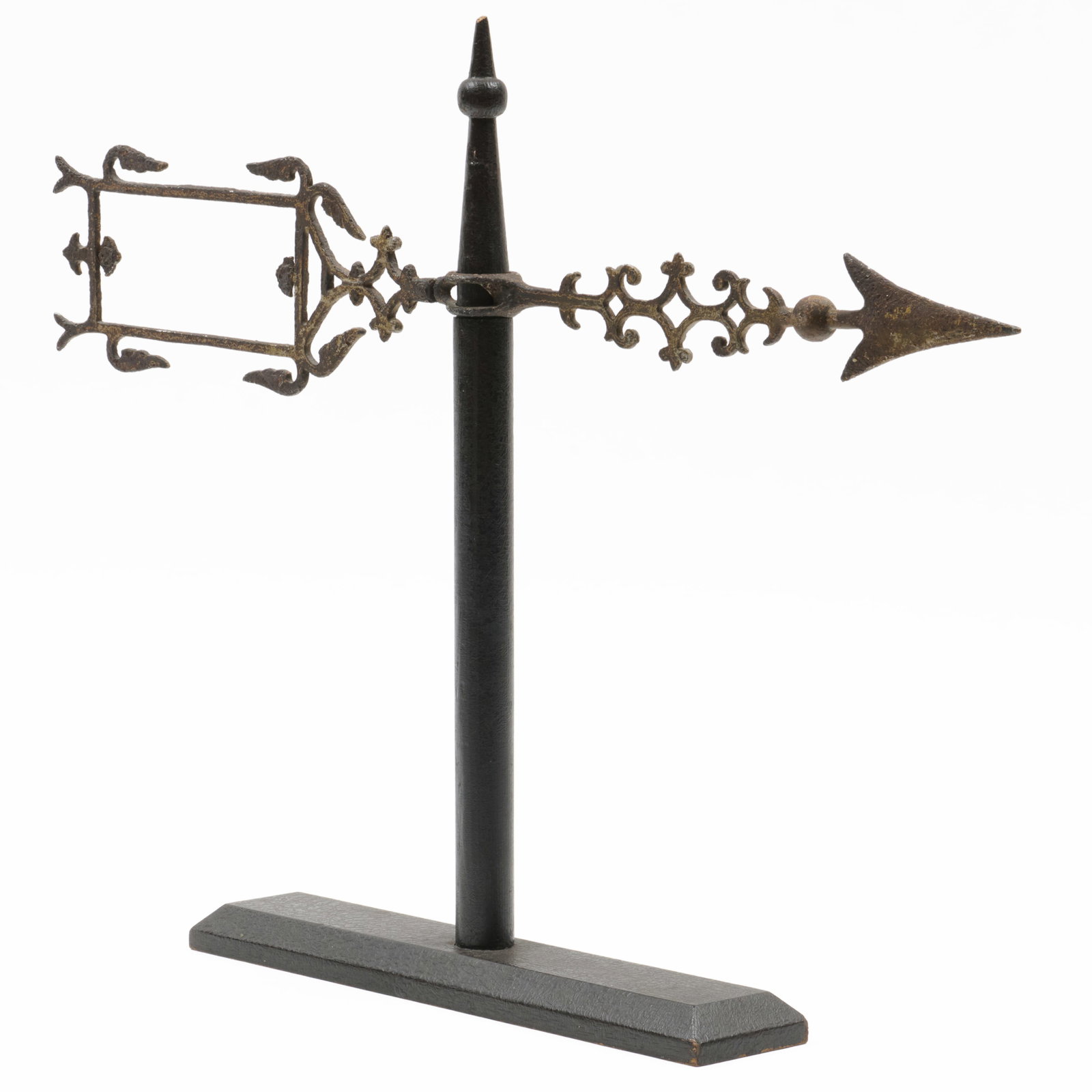 Diminutive Cast Iron Banner and Scroll Weathervane (1 of 7)