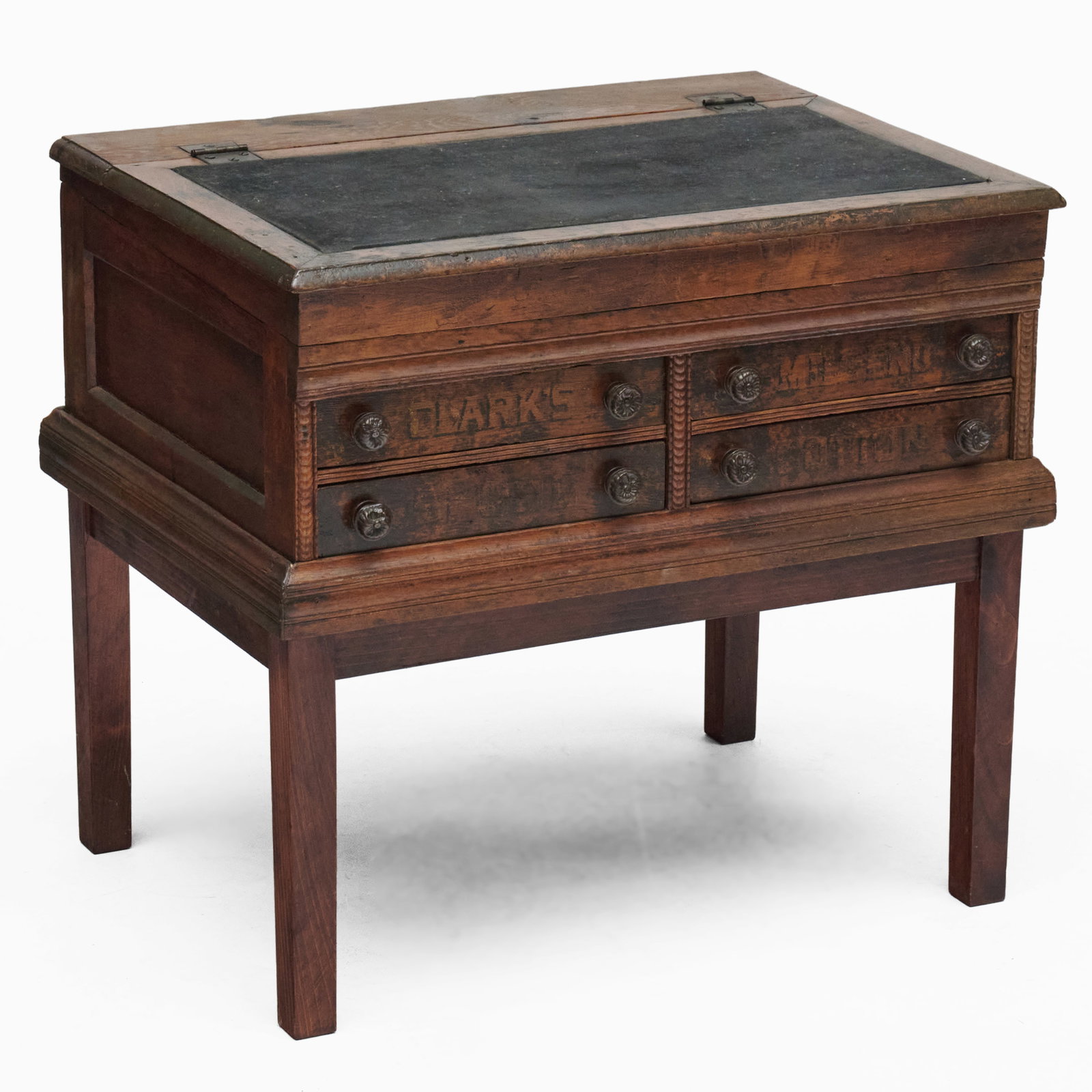 American Oak Thread Spool Chest on Stand (1 of 13)