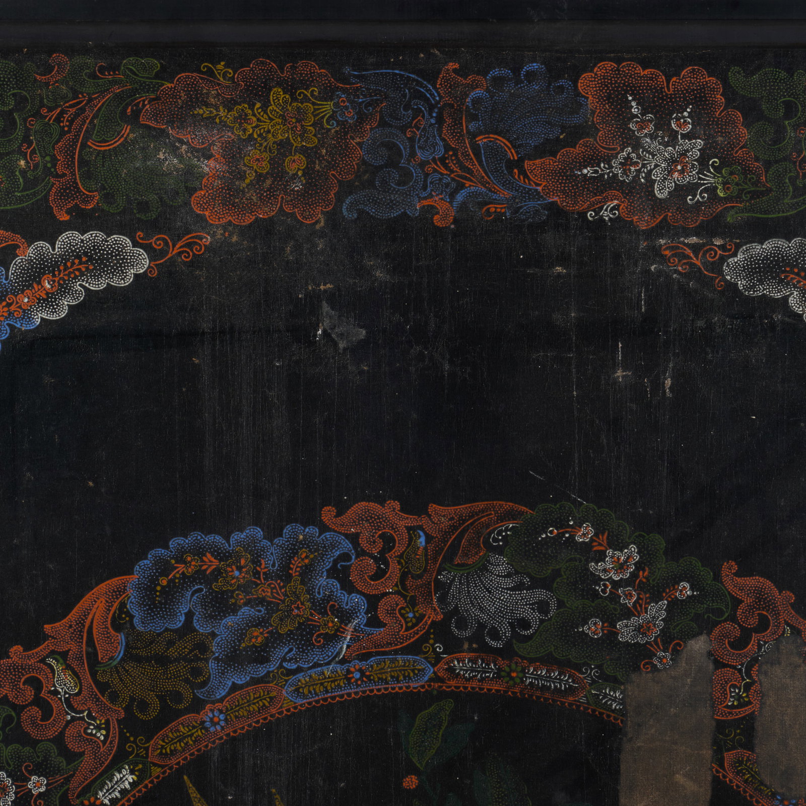 American Painted Leather Panel with Eagle - 2