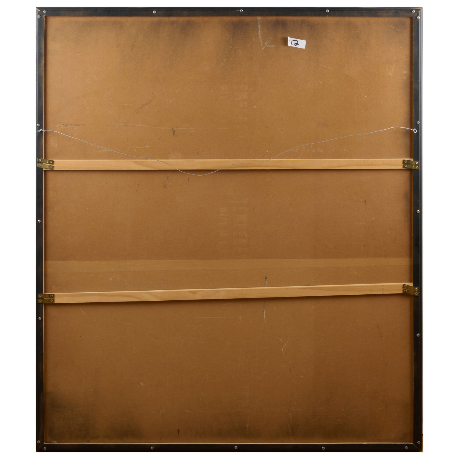 American Painted Leather Panel with Eagle - 4