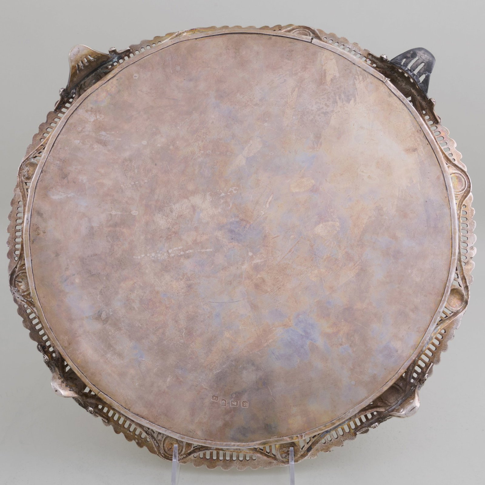 George III Silver Circular Tray - 5