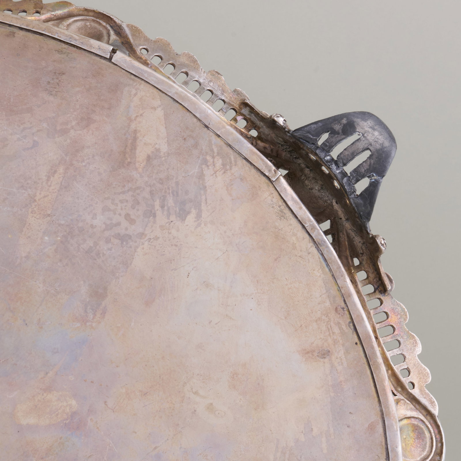 George III Silver Circular Tray - 7