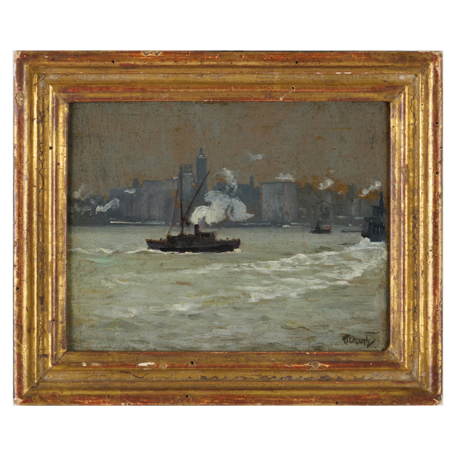 Frederick Judd Waugh (1861-1940): Boats in the Harbor (1 of 4)