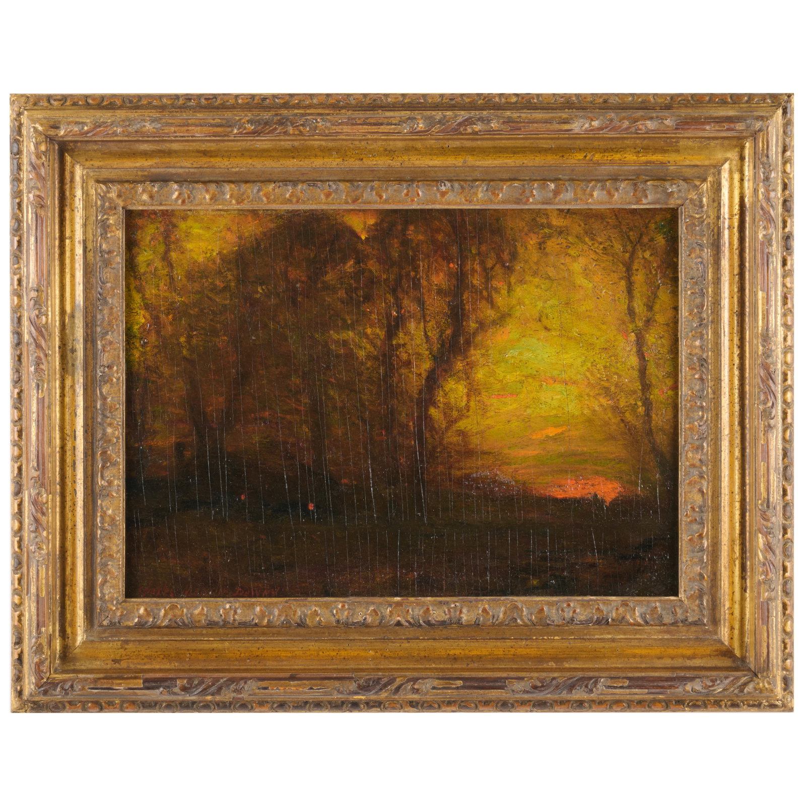 Attributed to Charles Melville Dewey (1849-1937): Forest Landscape at Dusk (1 of 6)