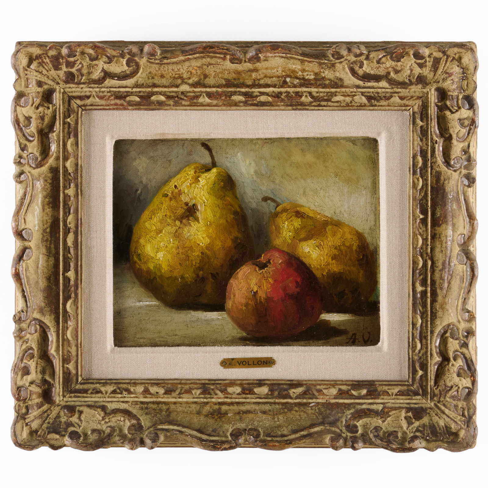 Antoine Vollon (1833-1900): Poires et pomme (1 of 4)