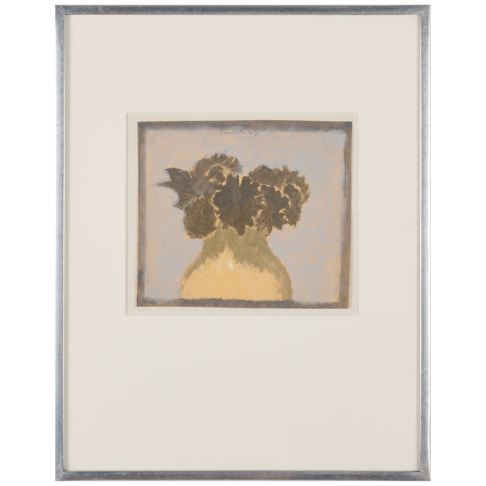 Robert Kulicke (1924-2007): Grey Flower Study (1 of 5)