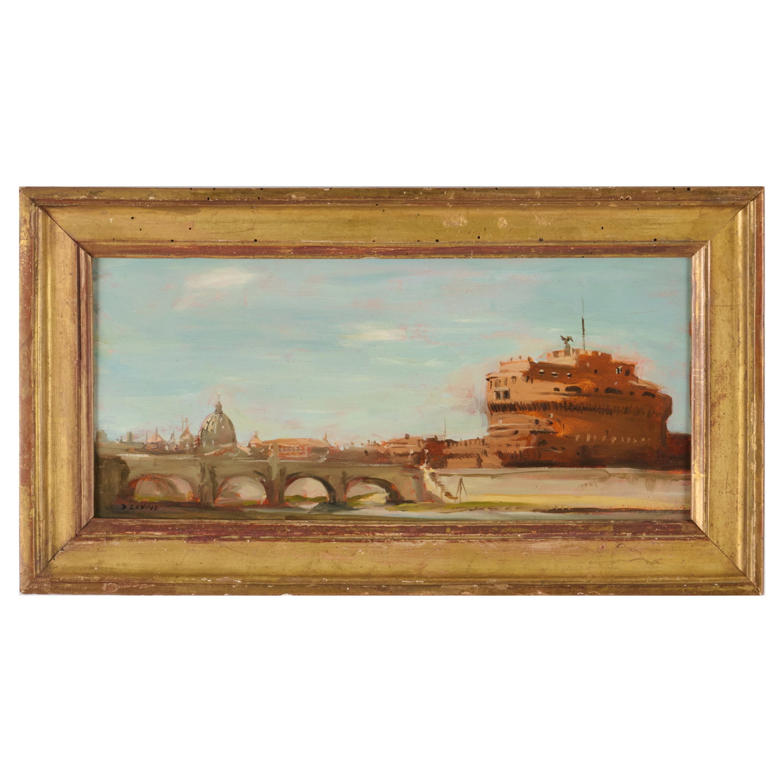 David Levine (1926-2009): Castle at St. Angelo, Rome (1 of 4)