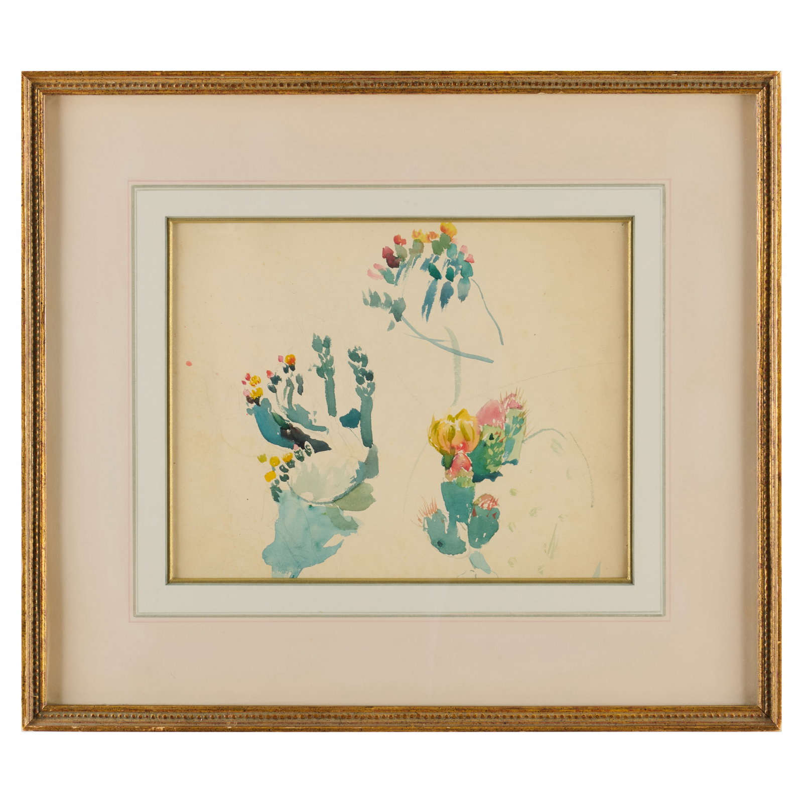 Frederic Arthur Bridgman (1847-1928): Study of Cactus Flowers (1 of 2)