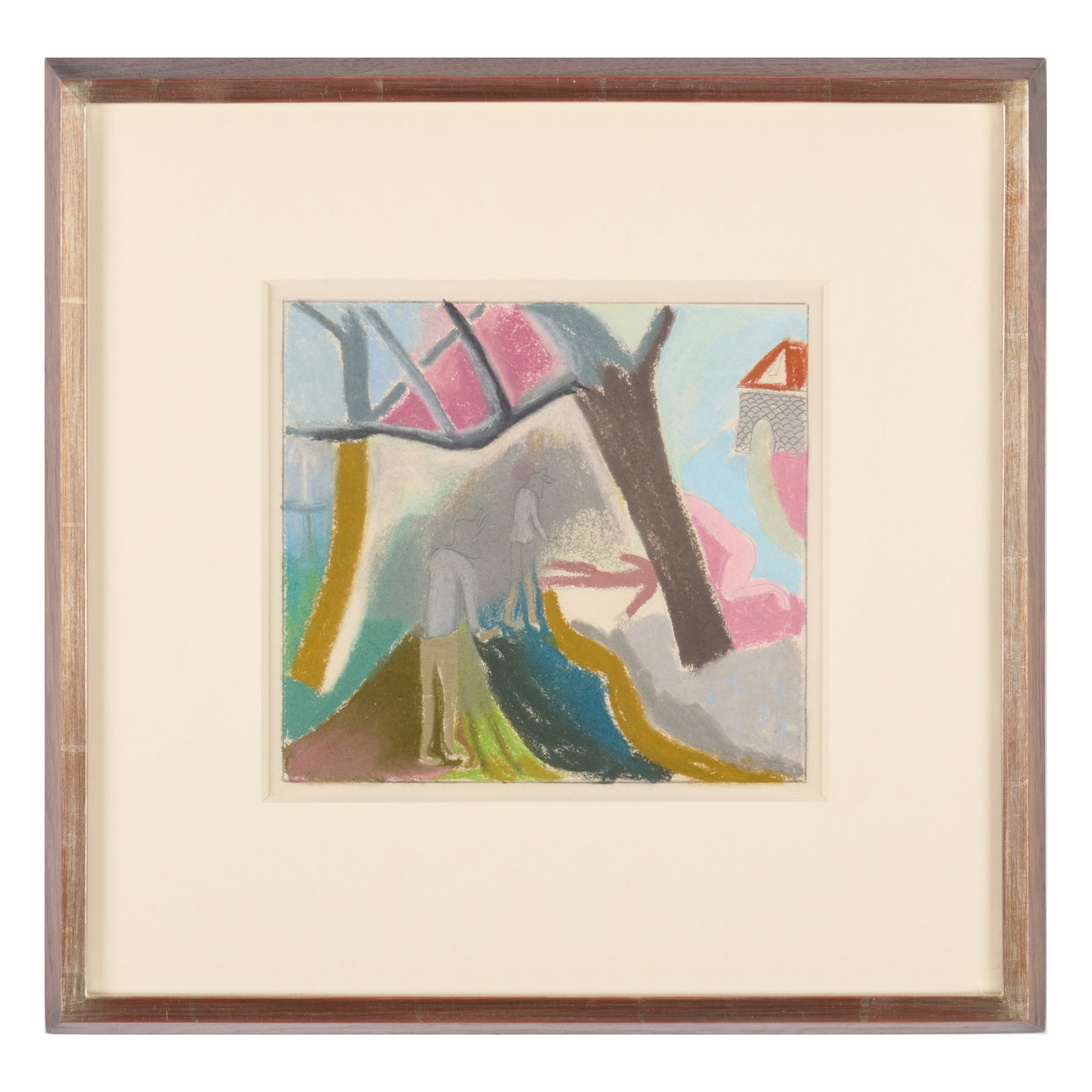 Attributed to Arthur Beecher Carles (1882-1952): For Artie: Attributed to Arthur Beecher Carles (1882-1952): For Artie Pastel on paper, unsigned. 8 3/4 x 9 3/4 in. (sheet), 14 1/4 x 14 1/2 in. (frame). The Collection of Simon Parkes.