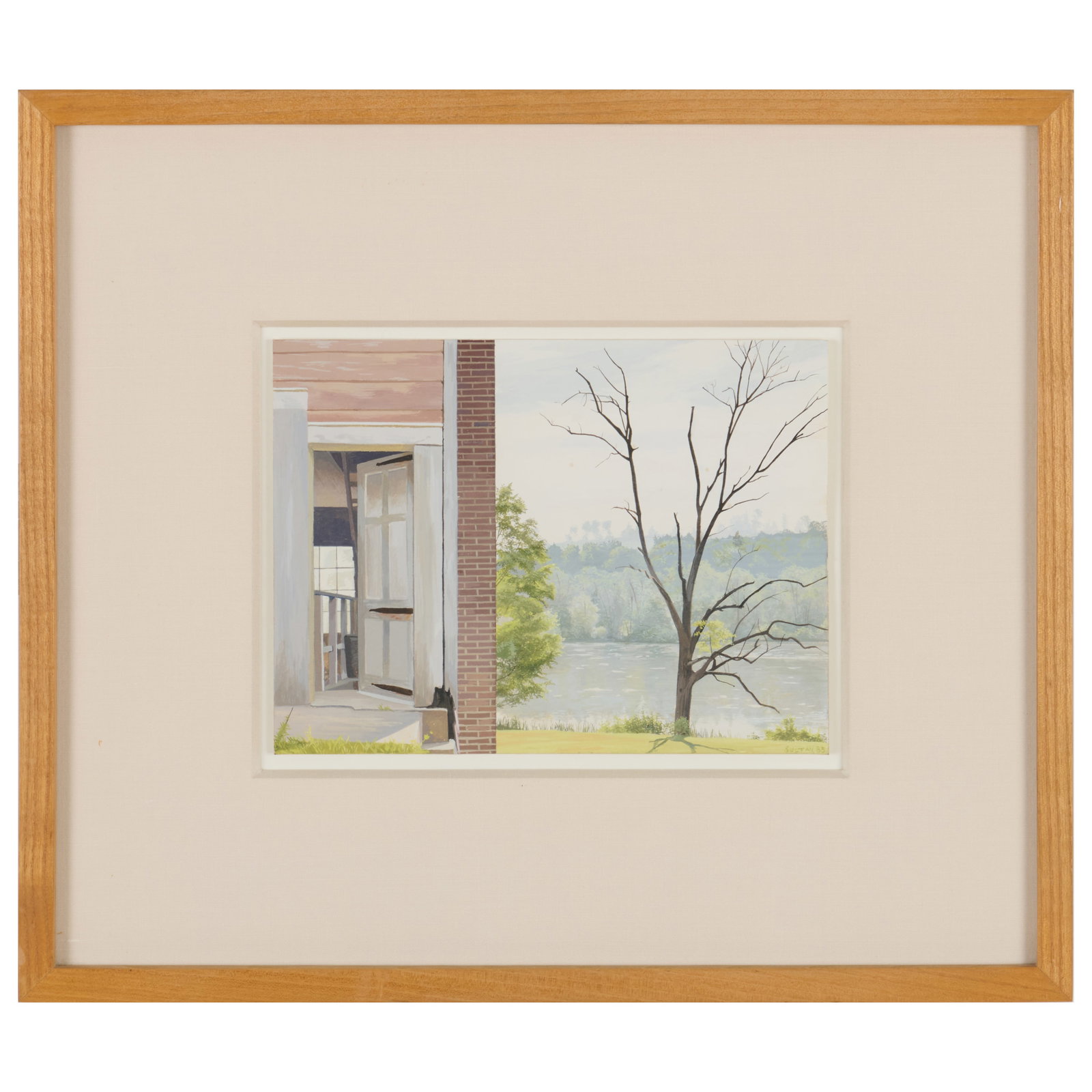 Altoon Sultan (b. 1948): Barn by a Pond, Claverack, NY (1 of 6)