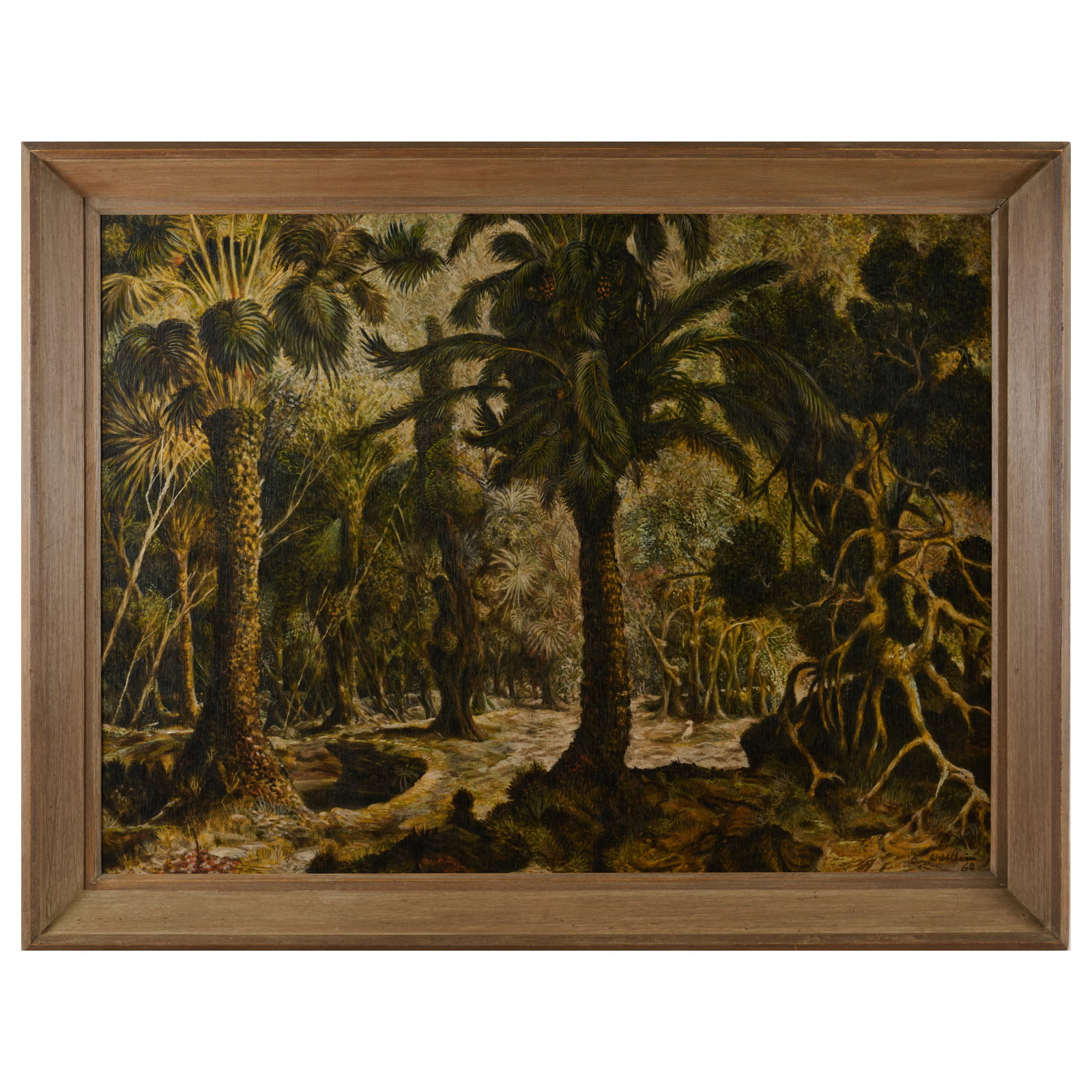 Gert Wollheim (1894-1974): Der Tropenswald: Gert Wollheim (1894-1974): Der Tropenswald Oil on board, 1964, signed 'Wollheim' and dated lower right, signed, titled, dated and inscribed 'K339' on the reverse. 36 x 48 in., 42 x 54 1/2 in.
